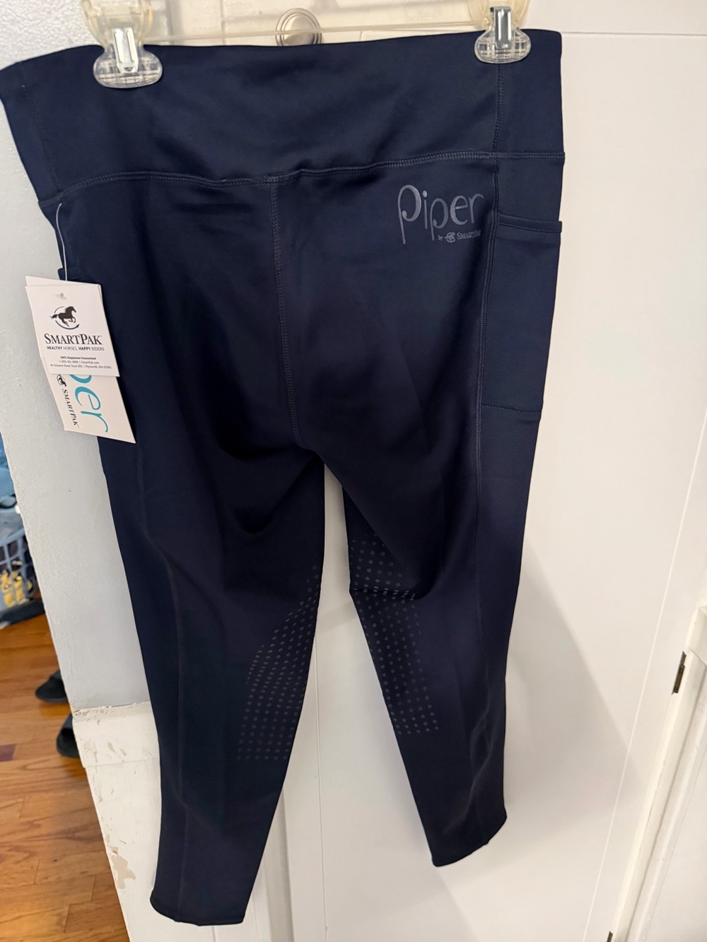 Women’s Piper Navy Performance Equestrian 
Riding Legging with Grip Knee Patches